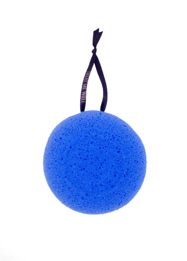 Bath sponge for the whole family small Blue