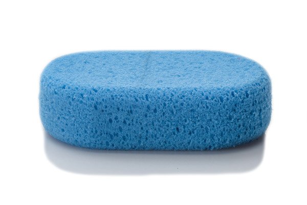 Bath sponge for the whole family Oval Blue