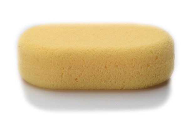 Bath sponge for the whole family Oval Yellow